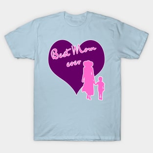 Best Mum ever walking pink T-Shirt